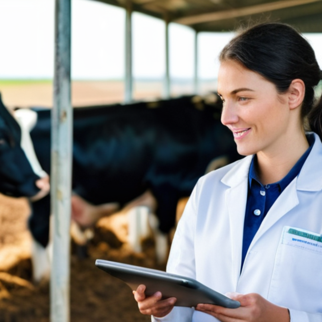 축산업 연봉 협상 전략 - **Prompt:** A confident and intelligent young female livestock professional, aged late 20s to early ...