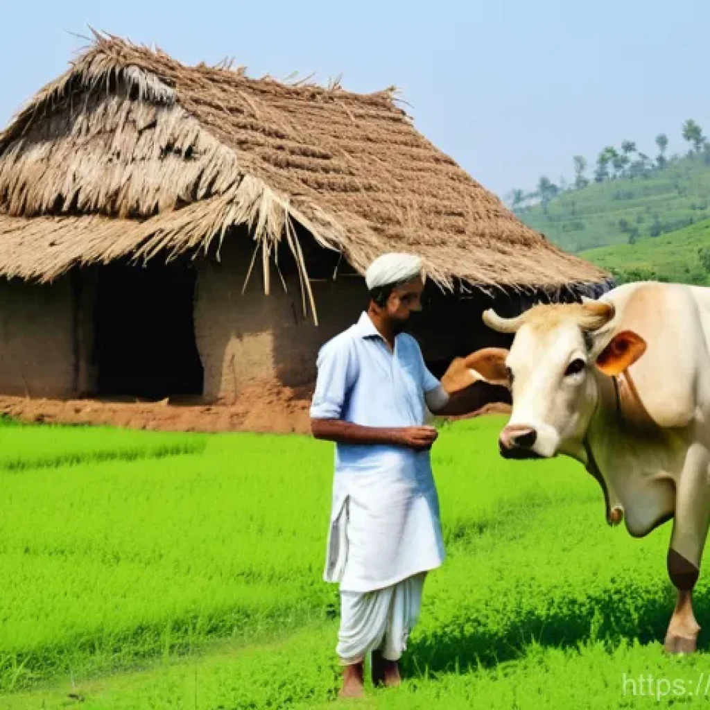 축산업 관련 법규 및 규정 - **Prompt 1: Livestock Insurance and Farmer's Prosperity**
A wide, sun-drenched shot of a serene ...
