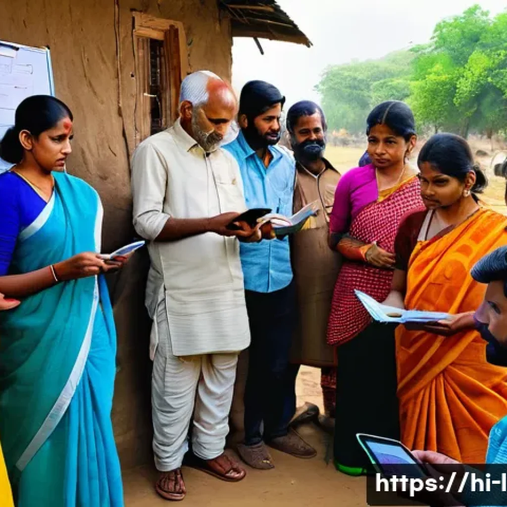 축산업 관련 단체 및 협회 소개 - A vibrant rural training workshop scene in India featuring diverse Hindi-speaking farmers gathered a...