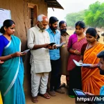 Home 21 축산업 관련 단체 및 협회 소개 - A vibrant rural training workshop scene in India featuring diverse Hindi-speaking farmers gathered a...